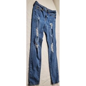 AERO HIGH-RISE BLUE JEGGING JEANS, SIZE 2 REGULAR Aeropostale Seriously Stretchy